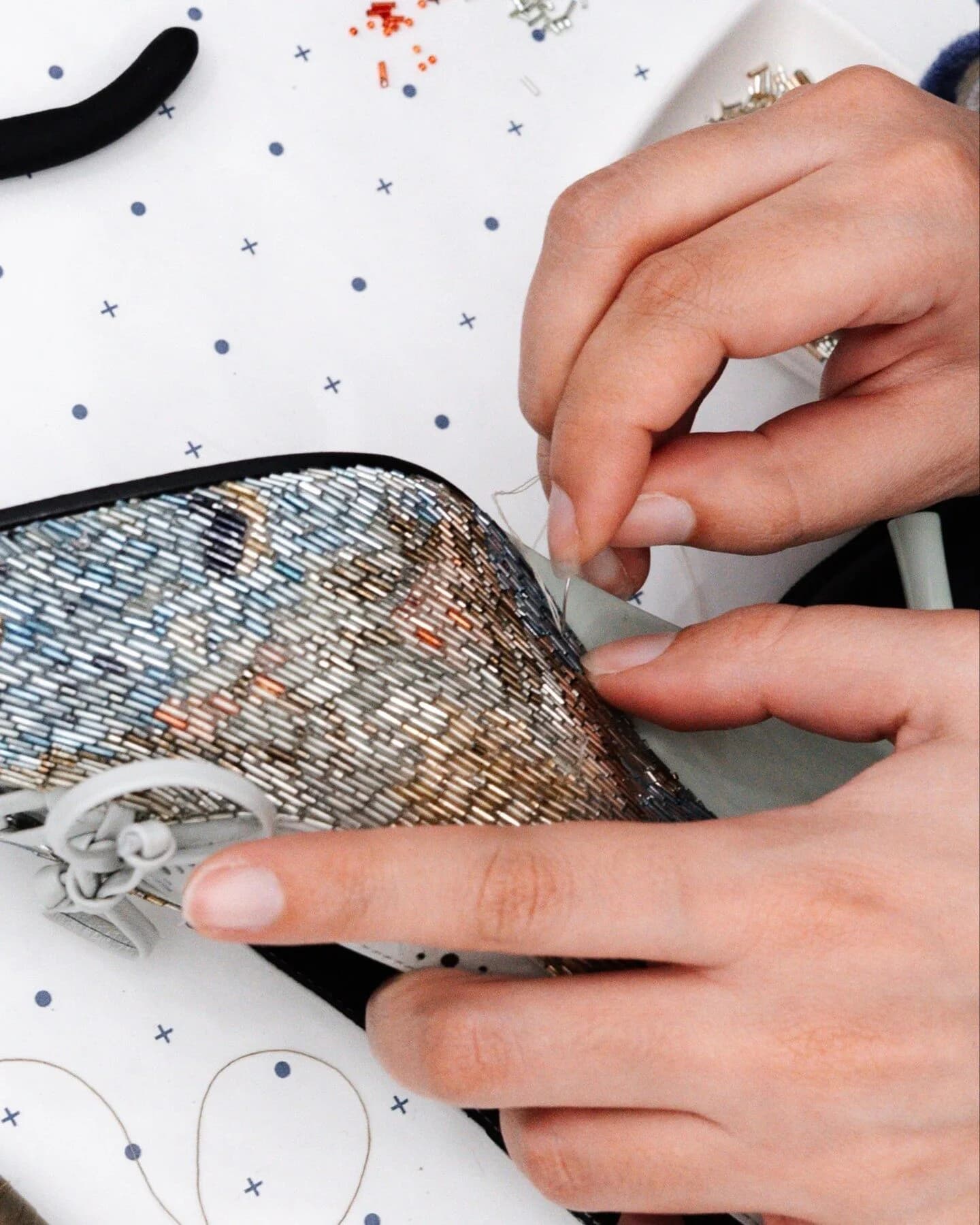 Alexander McQueen’s Koko Pumps Turn Wallpaper Florals into Glass Bead Sculpture