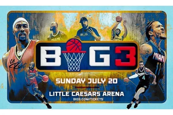 BIG3 Launches Detroit Amplifiers at Little Caesars Arena with Star Roster 2025