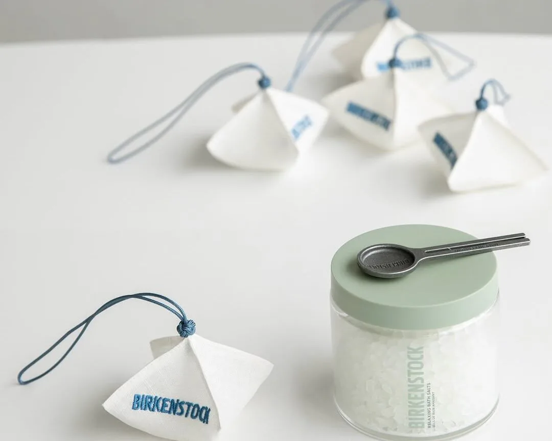 Birkenstock's Korean Care Line Launch Came with a Bespoke Craft Gift Pouch Made from White Ramie Fabric