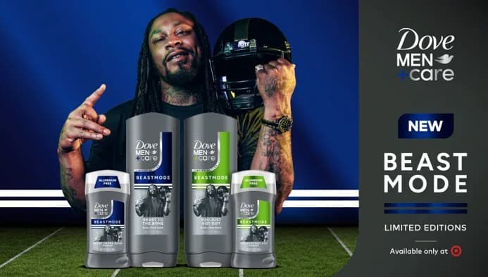 Marshawn Lynch and Dove Men+Care Unveil BEASTMODE Collection at Target