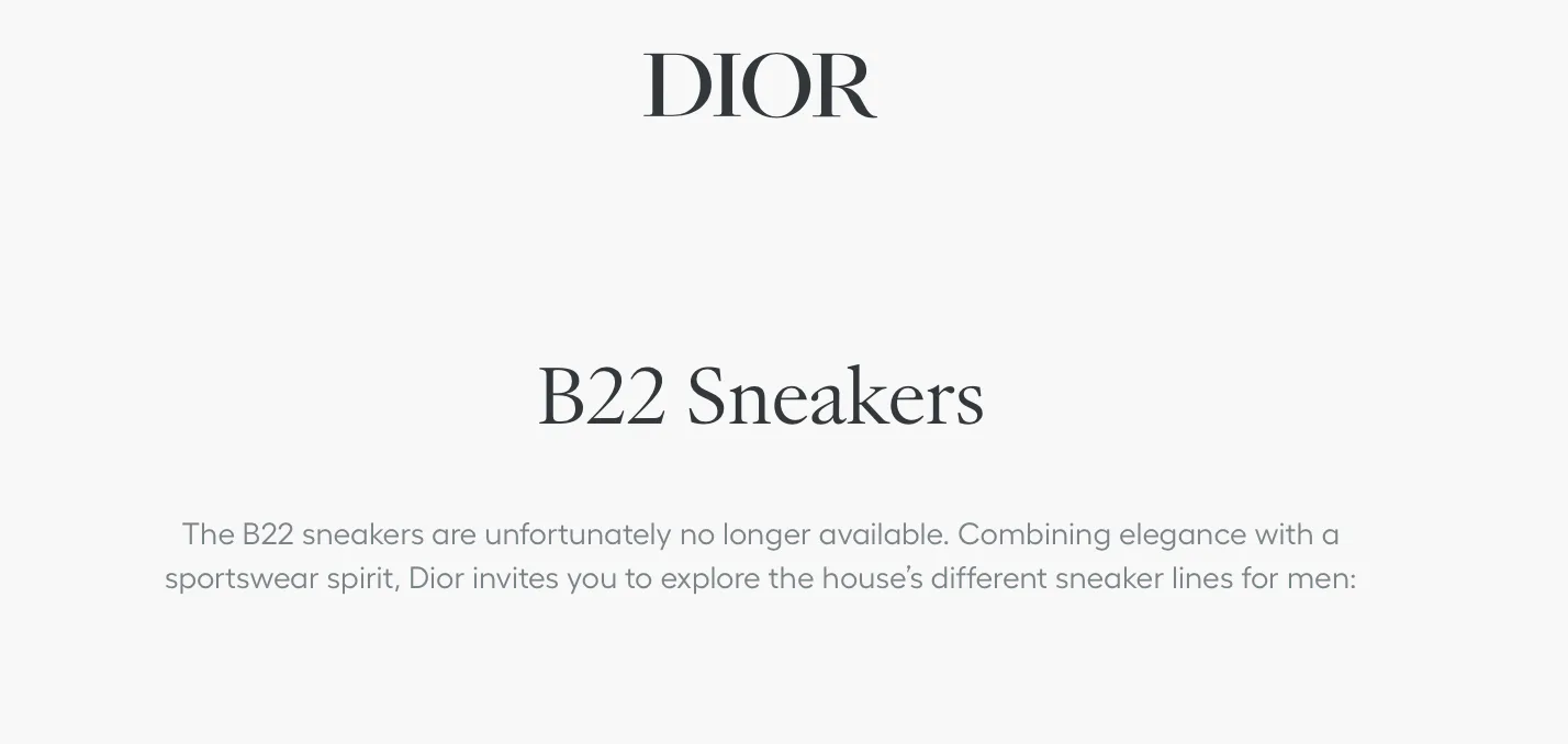 Where to find Dior B22 sneakers