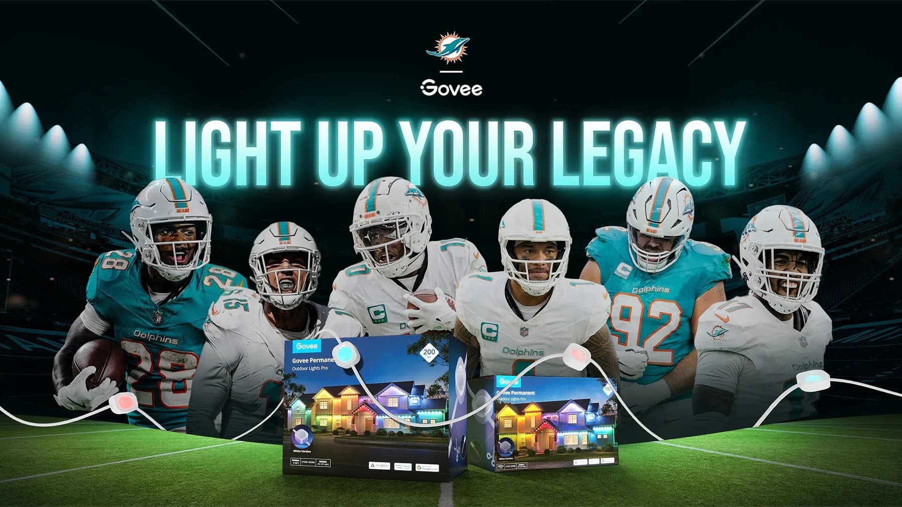 Govee Partners with Miami Dolphins to Launch “Light Up Your Legacy” Campaign