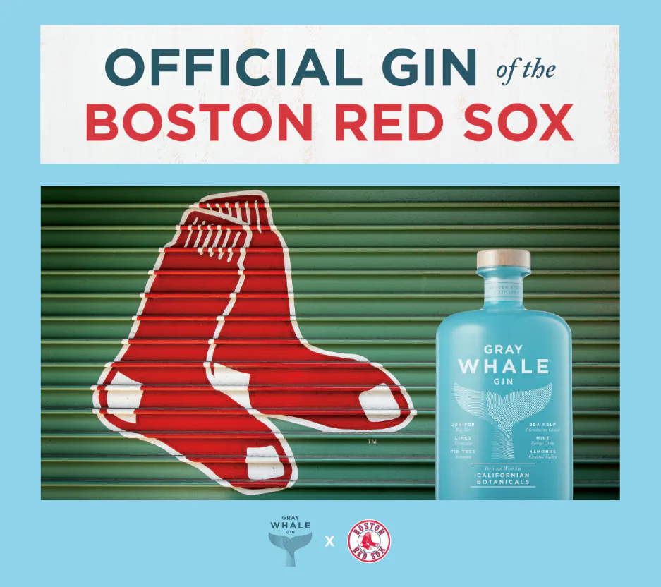 Gray Whale Gin Partners with Boston Red Sox for Fenway Debut in 2025