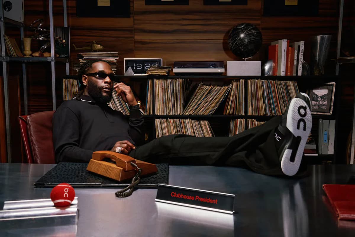 On Running Taps Burna Boy as Clubhouse President to Revolutionize Tennis Style