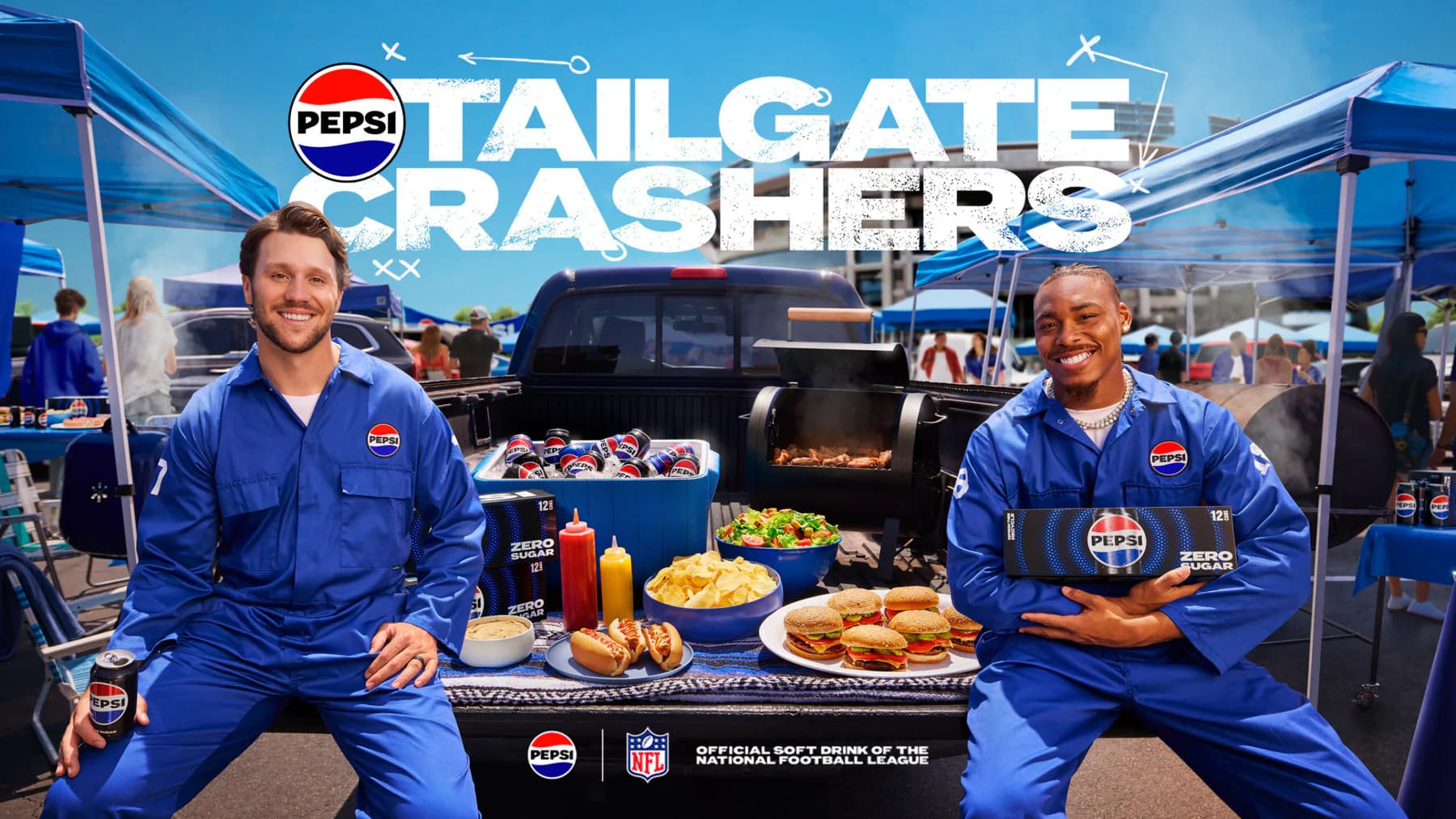 Pepsi 2025 launches Tailgate Crashers campaign with NFL stars Josh Allen and Justin Jefferson