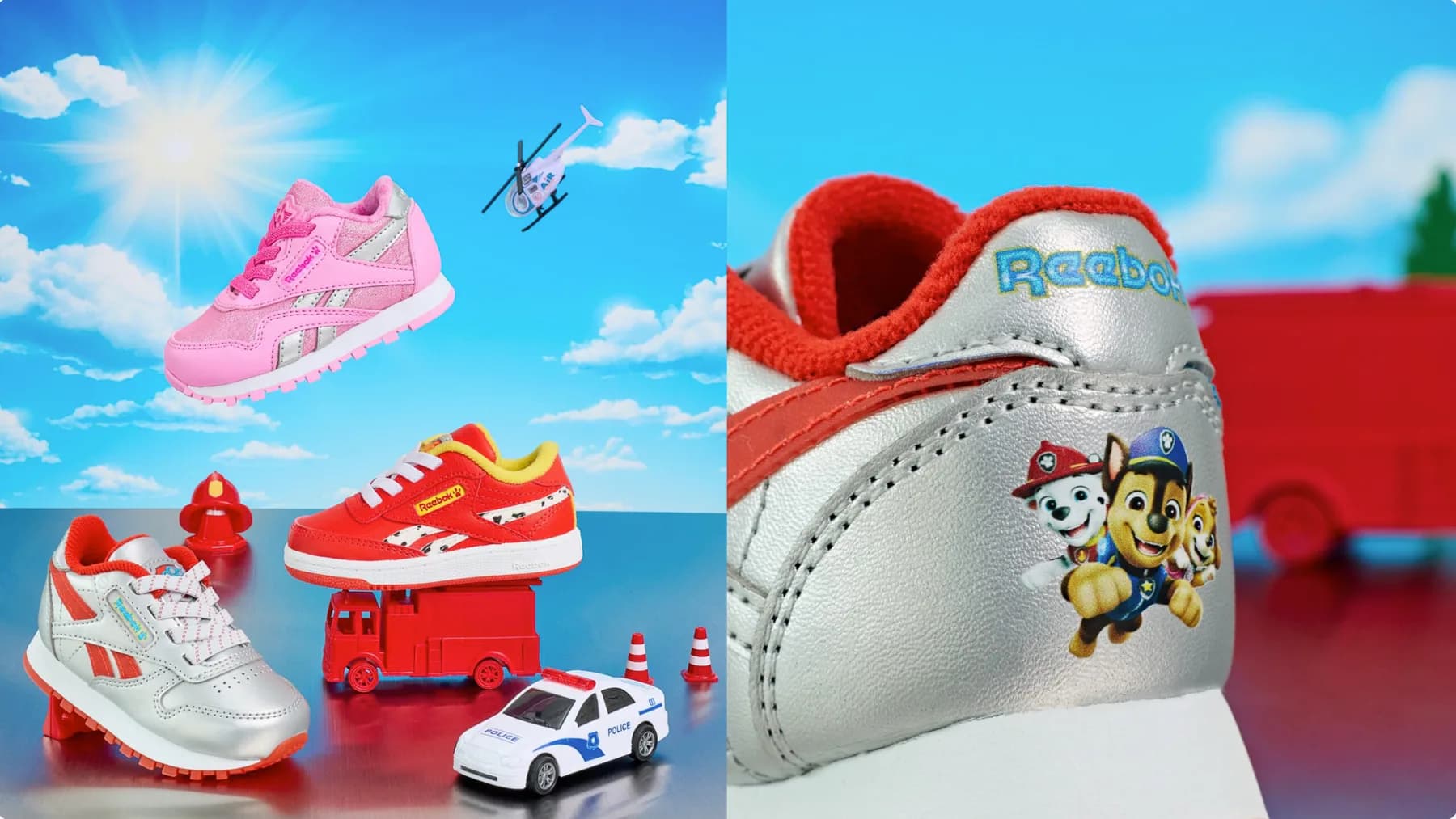 Reebok Launches Playful PAW Patrol Collection for Preschoolers and Toddlers