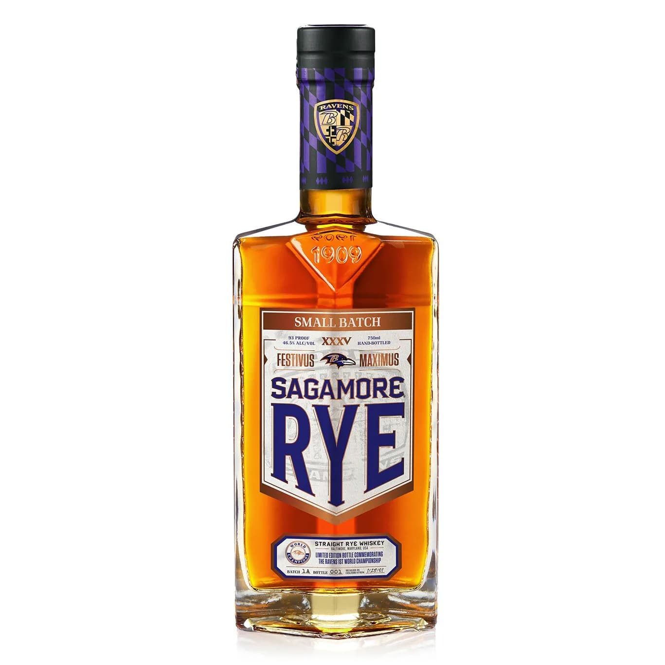 Sagamore Spirit 2025 Honors Ravens 25th Anniversary with Limited Festivus Maximus Rye