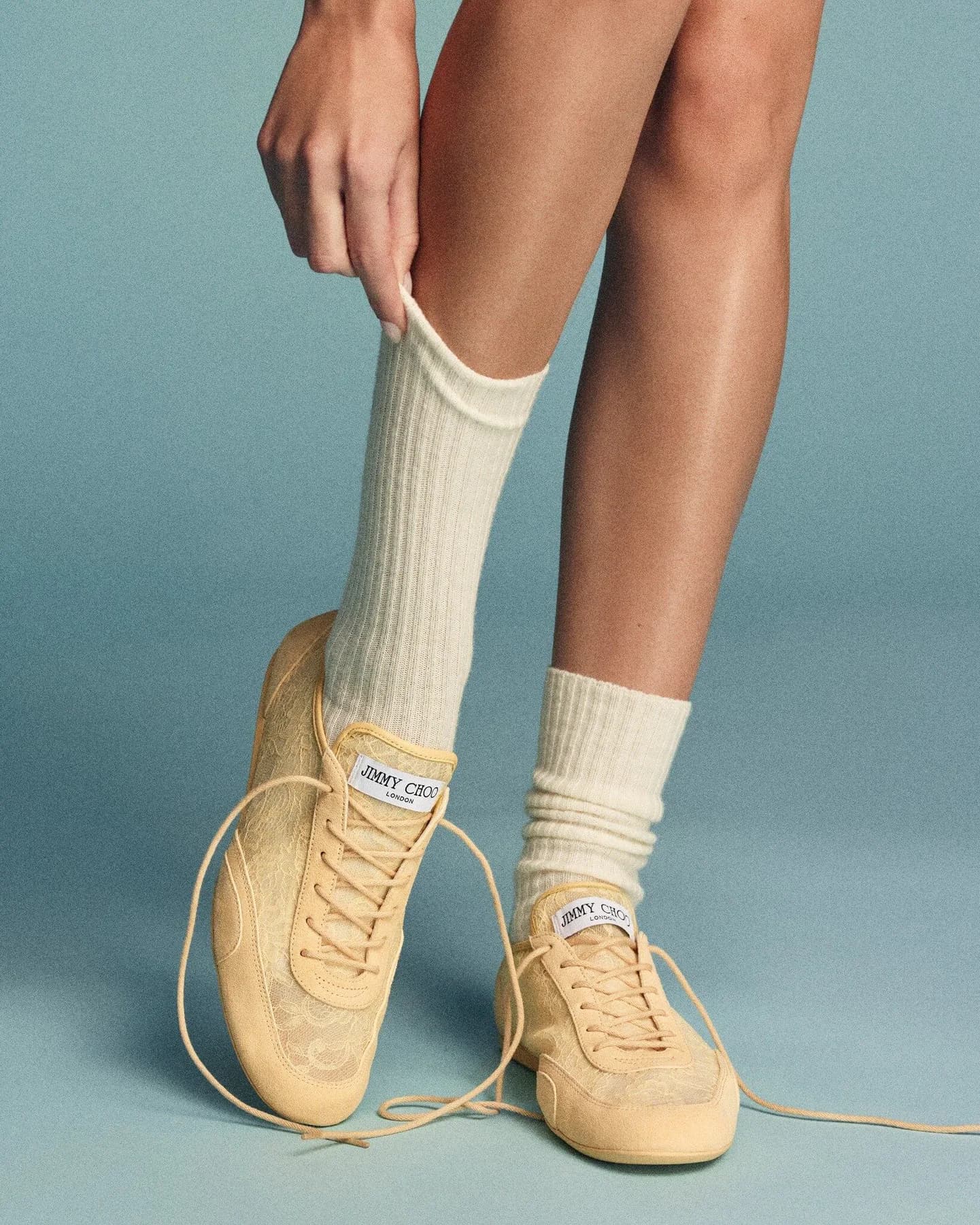 The Jimmy Choo Sunny Trainer Brings Floral Lace and Italian Craft to the Luxury Sneaker — additional view 2