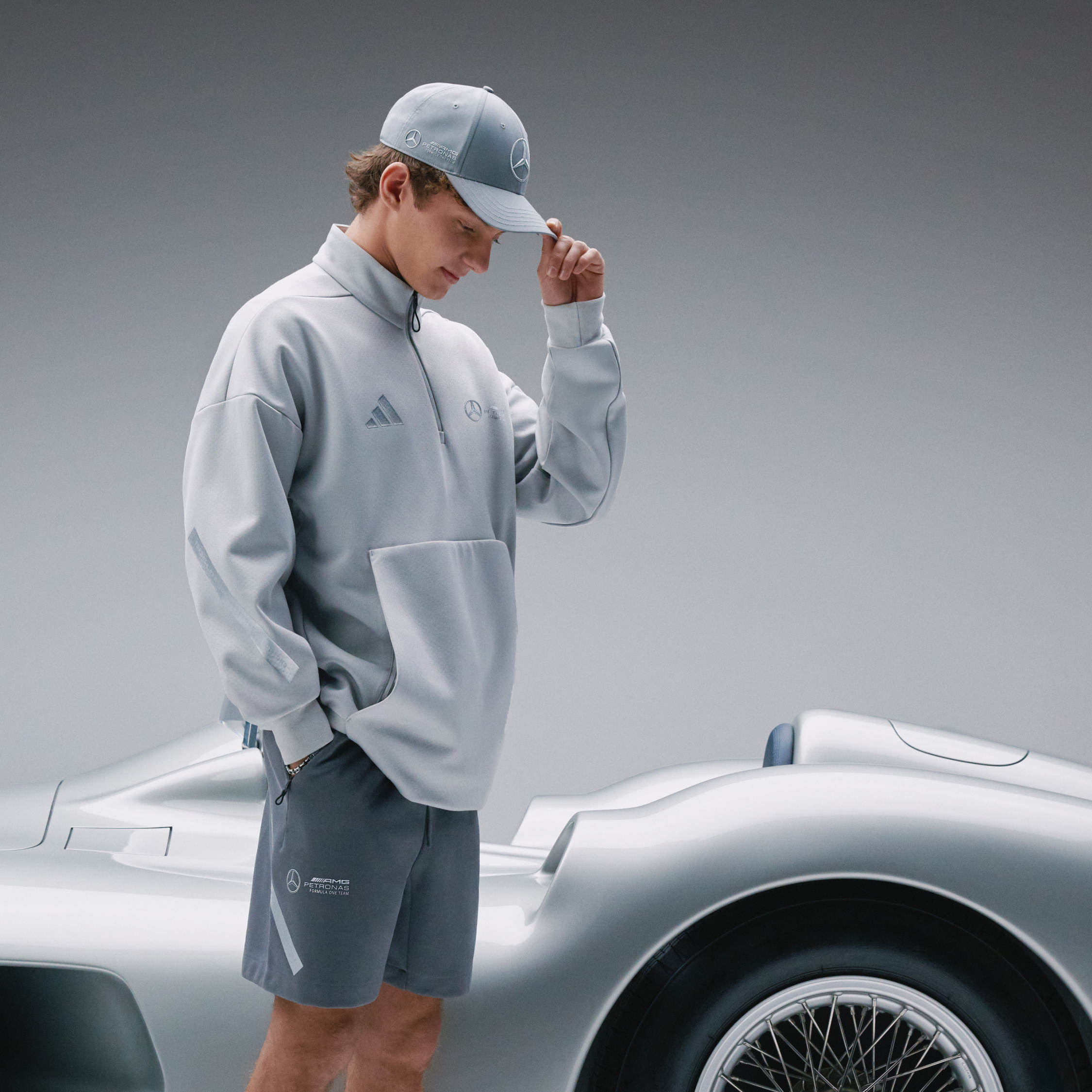 Adidas Unveils Mercedes F1 Silver Arrows Fanwear for 70th Anniversary
