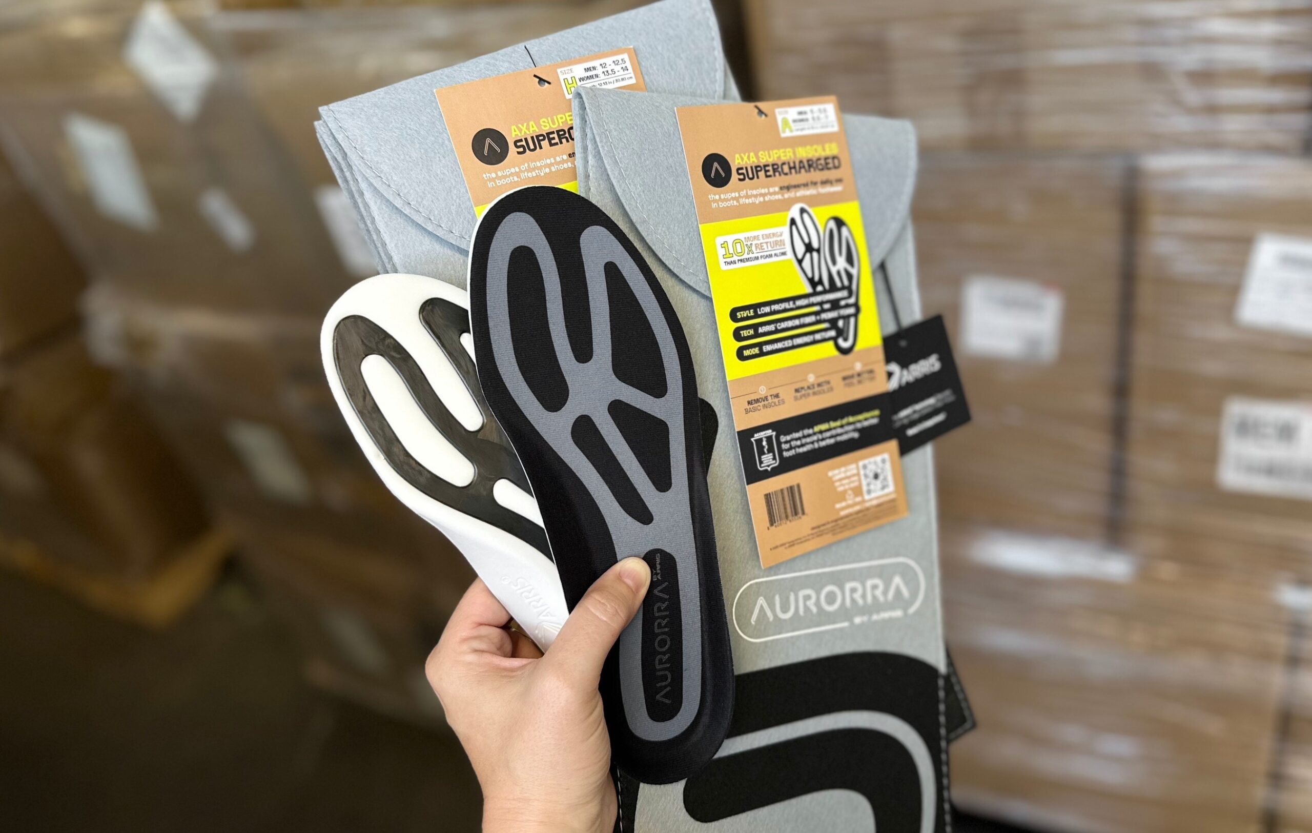 AURORRA by ARRIS Launches Carbon Fiber AXA Super Insoles at AAFES