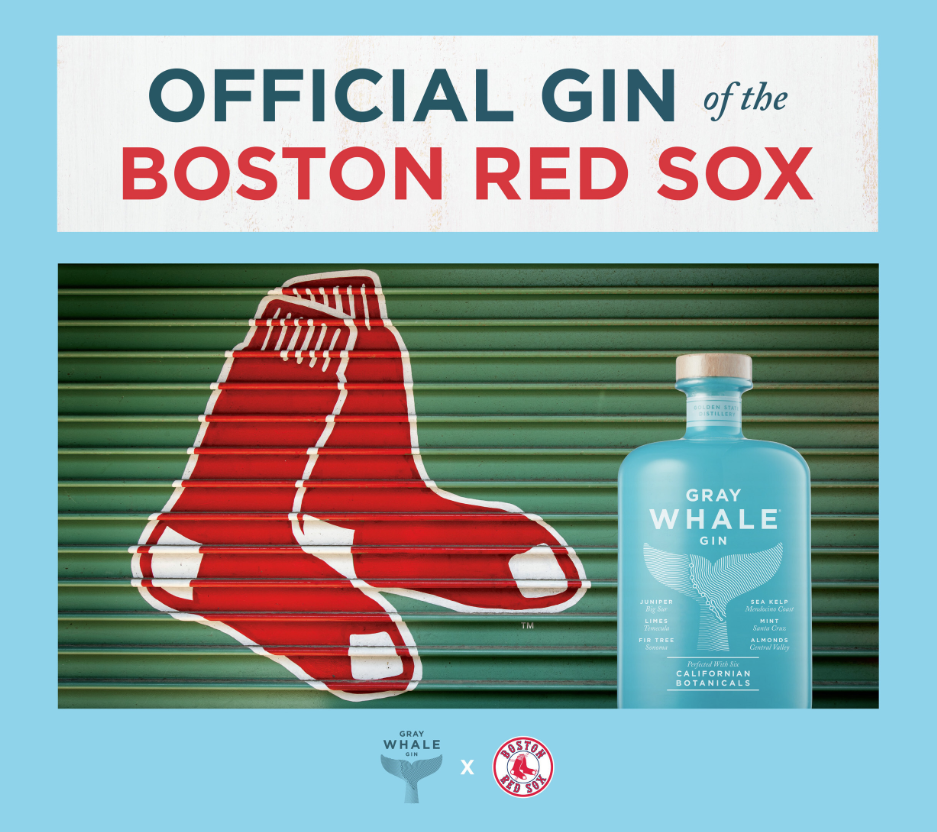Gray Whale Gin Partners with Boston Red Sox for Fenway Debut in 2025