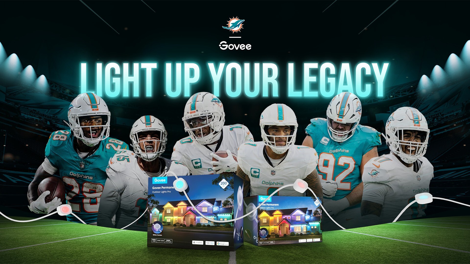 Govee Partners with Miami Dolphins to Launch “Light Up Your Legacy” Campaign