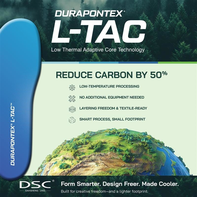 DSC 2 unveils DURAPONTEX L-TAC cutting footwear energy use by 50%