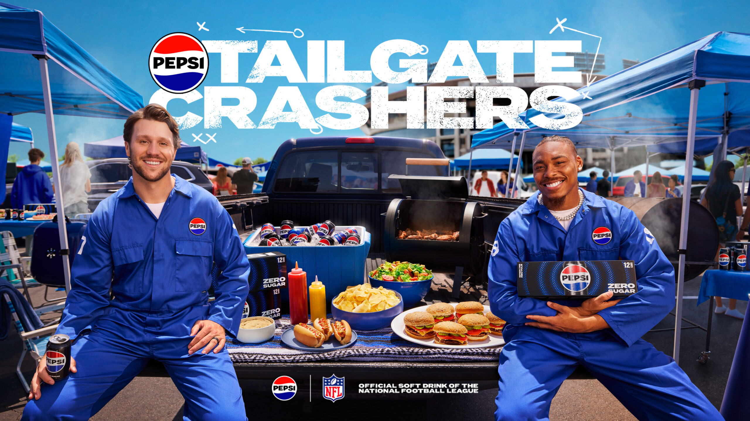 Pepsi 2025 launches Tailgate Crashers campaign with NFL stars Josh Allen and Justin Jefferson