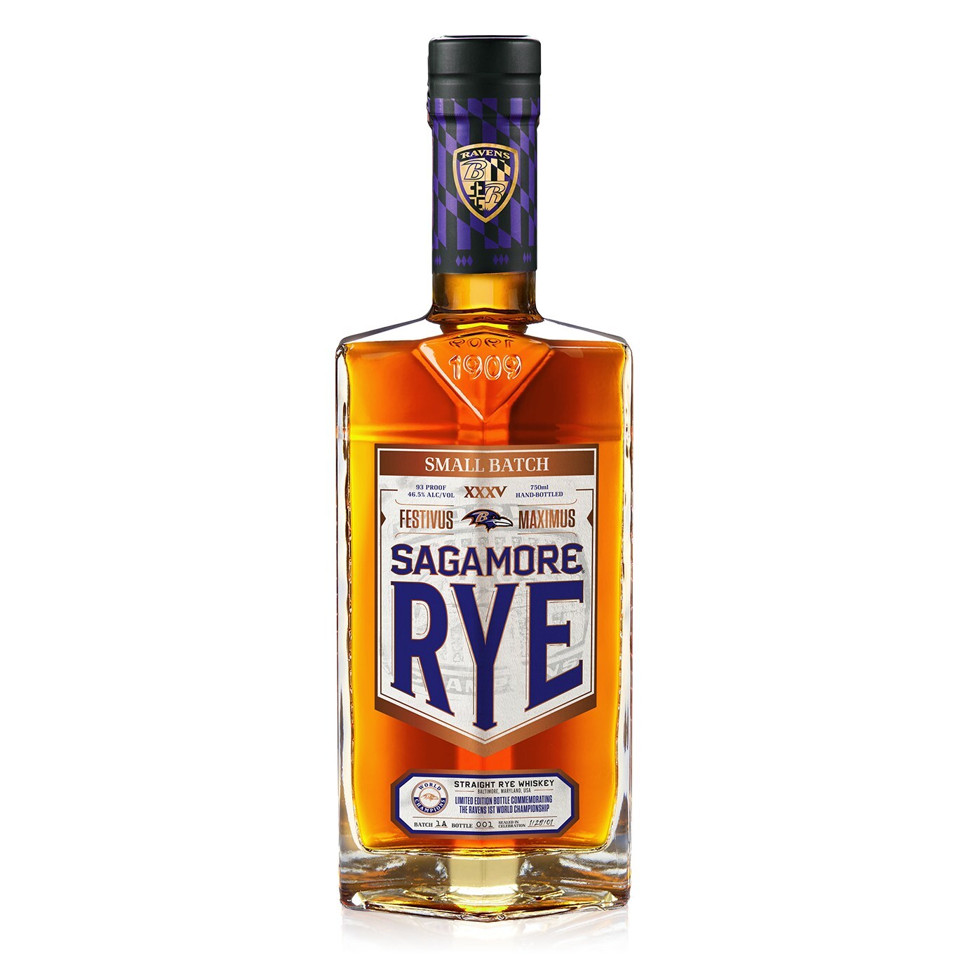 Sagamore Spirit 2025 Honors Ravens 25th Anniversary with Limited Festivus Maximus Rye