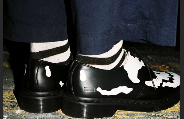 The Supreme x Dr Martens 1461 Shoe Returns with a Striking Graphic Update