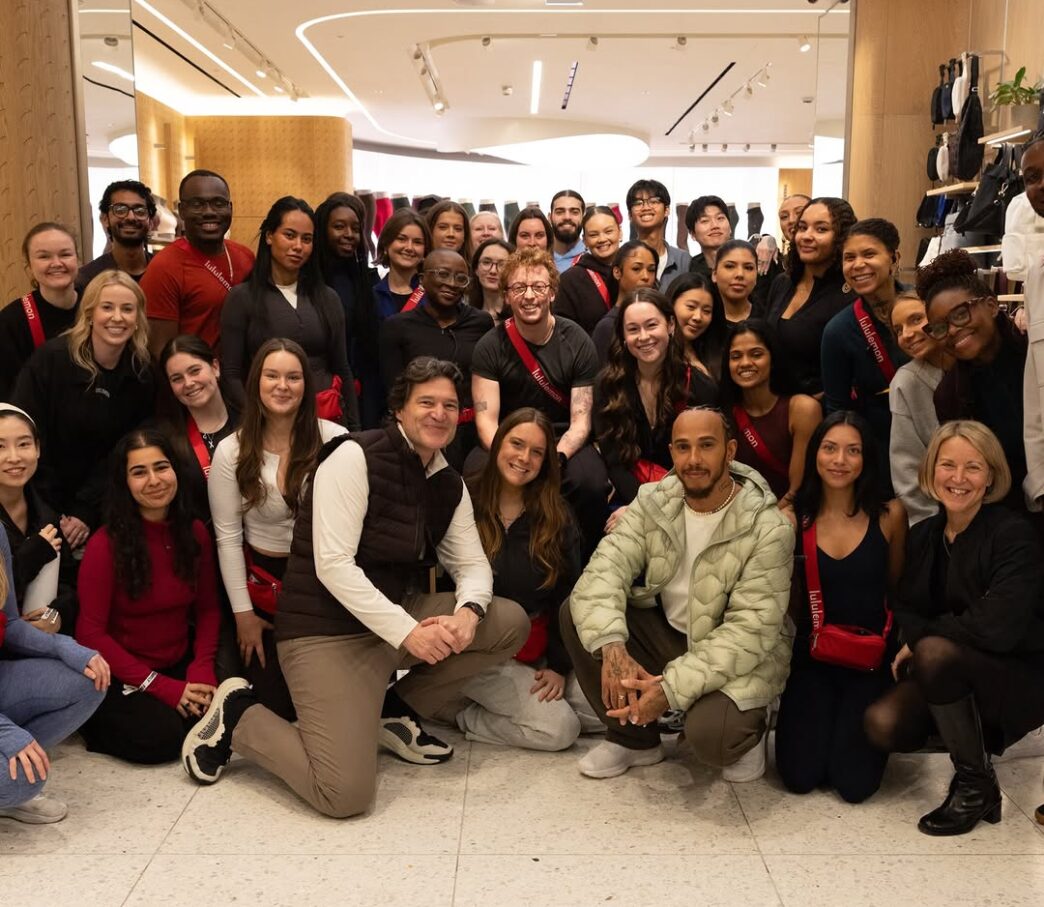 Lewis Hamilton Brings Star Power To Lululemon’s Regent Street Flagship
