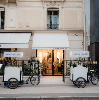 Amina Muaddi Turns Avenue Montaigne Boutique Into a Holiday Jewel Box