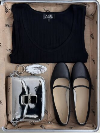 Dancing In Flats A.P.C.’s Holiday Edit Elevates Ballet Shoes and Accent Accessories