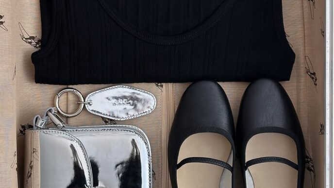 Dancing In Flats A.P.C.’s Holiday Edit Elevates Ballet Shoes and Accent Accessories