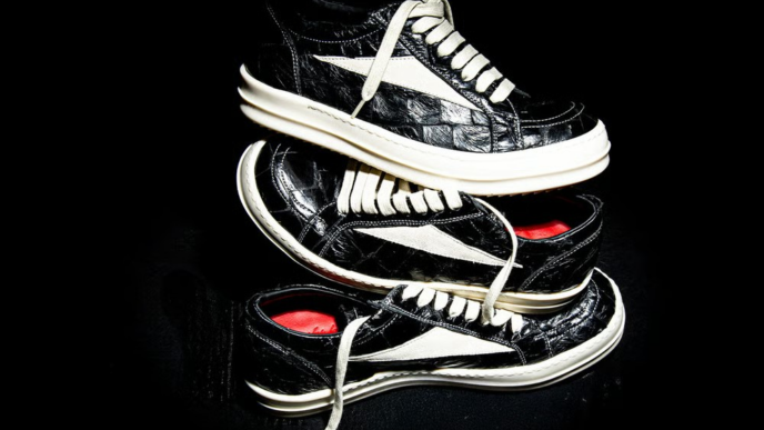 Rick Owens x Maxfield turn Vintage Pirarucu Sneakers into Blacked Out Collector Pieces​
