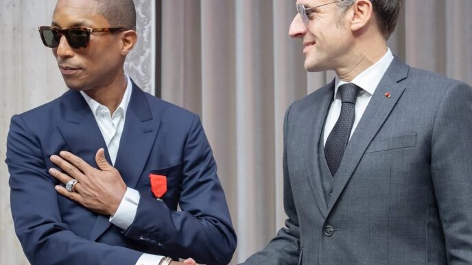 Pharrell Williams Knighted in France During Paris Fashion Week 2026