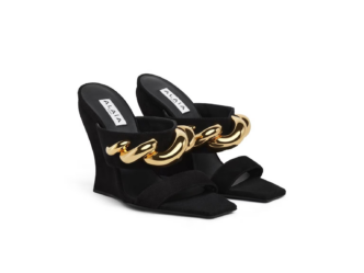 Alaïa Spotlights Sculptural Wave Jewel Mules for Gifting Season