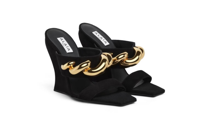 Alaïa Spotlights Sculptural Wave Jewel Mules for Gifting Season