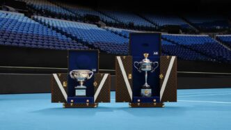 Louis Vuitton Presents the 2026 Australian Open Trophies in Iconic Trunks