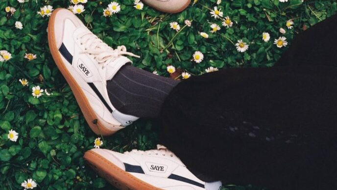 SAYE’s Lignify Sneaker Turns Paper Waste Into Plant Leather