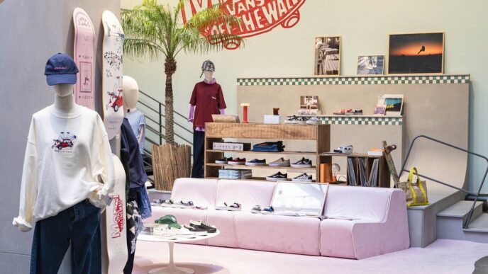 Vans Takes Over The Merci Store In Paris With A 70s Skate Bowl And A New Capsule Collection