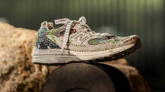 Sashiko Gals Brings Traditional Japanese Embroidery to the New Balance 993 at 1 Hotel Tokyo