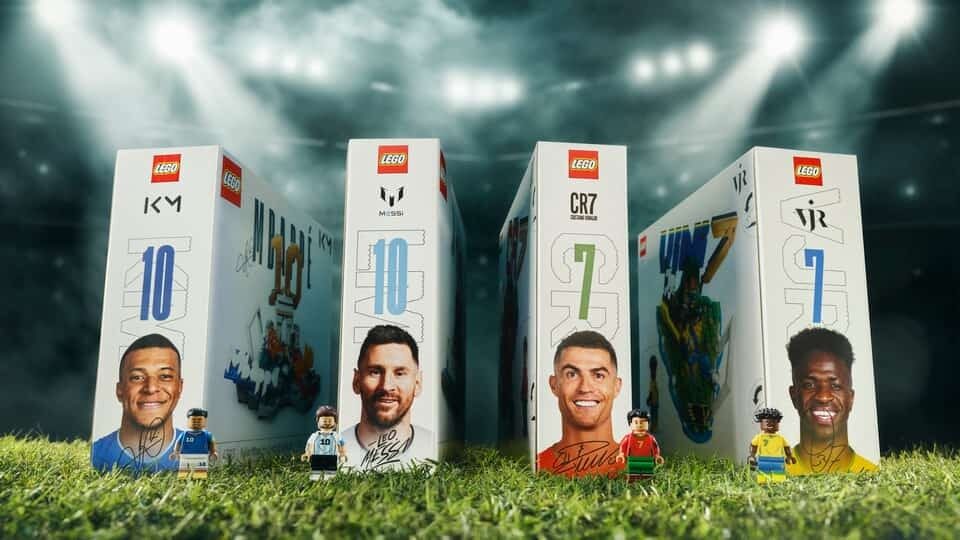 LEGO Brings Messi, Ronaldo, Mbappé and Vinícius Jr. Together for Its 'Everyone Wants a Piece' Campaign