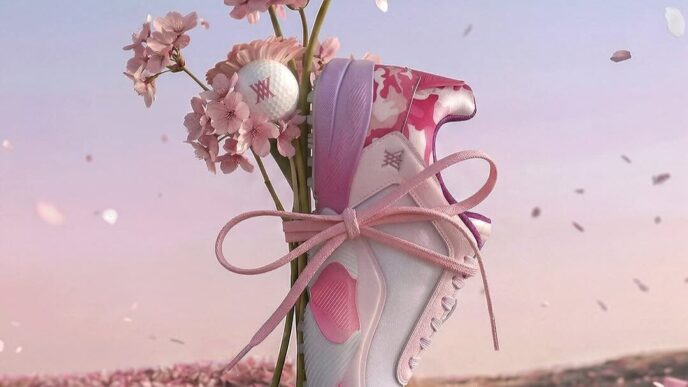 Anew Golf’s Suite Blossom Shoes Bring Pink Gradient Energy to the Fairway