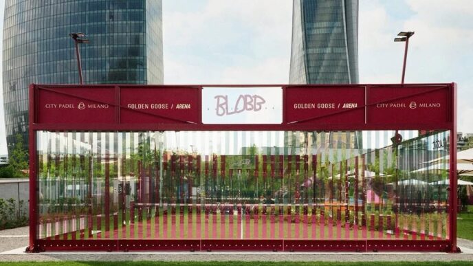 Sofia Elias Transforms Padel Courts for Golden Goose at Milan Design Week 2026