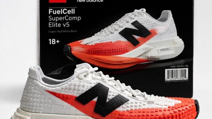 A Fake LEGO x New Balance FuelCell SuperComp Elite V5 Collab Just Became the Best April Fools Drop