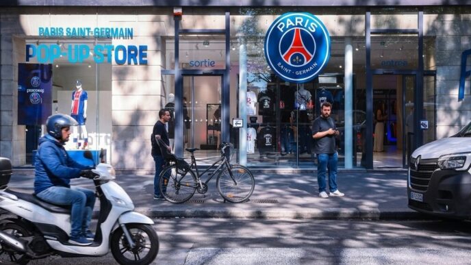 Paris Saint-Germain Opens Limited-Time Pop-Up Store in Central Paris