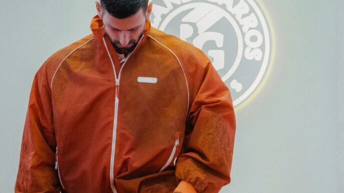 Lacoste Unveils Sculptural Roland Garros 2026 Jacket for Novak Djokovic