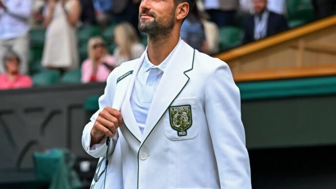 Lacoste Reimagines René Lacoste’s Blazer for Novak Djokovic