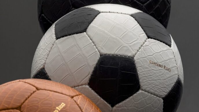 Stefano Ricci Elevates Football With a Crocodile Leather Luxury Ball