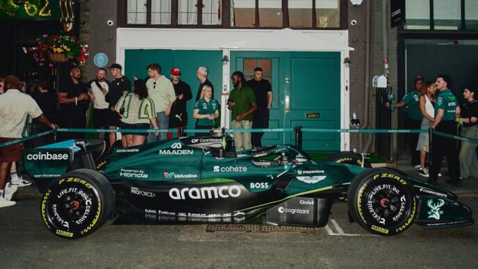 PUMA Turns Soho Into an Aston Martin F1 Destination
